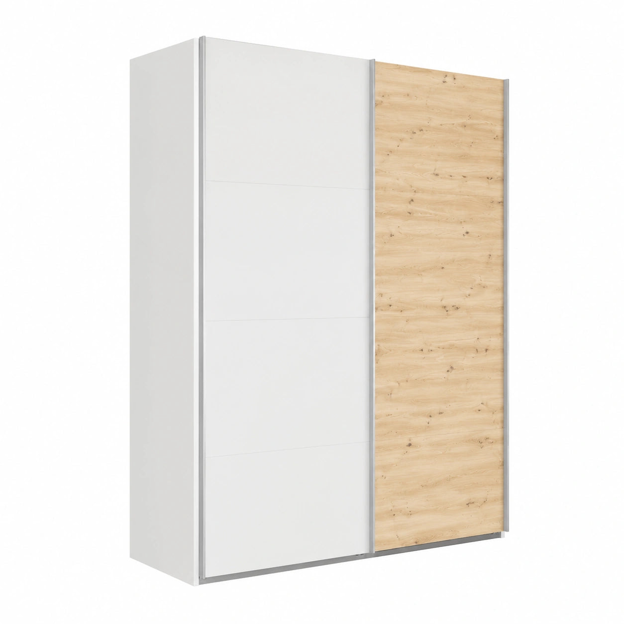 Composad Armadio 2 Ante Scorrevoli Rovere e Bianco 200x223x67 cm