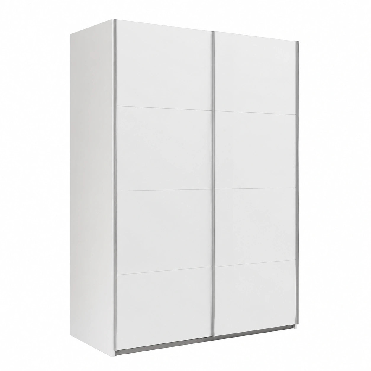 Armadio Scorrevole Bianco Laccato 150x223x67 cm per Camera da Letto