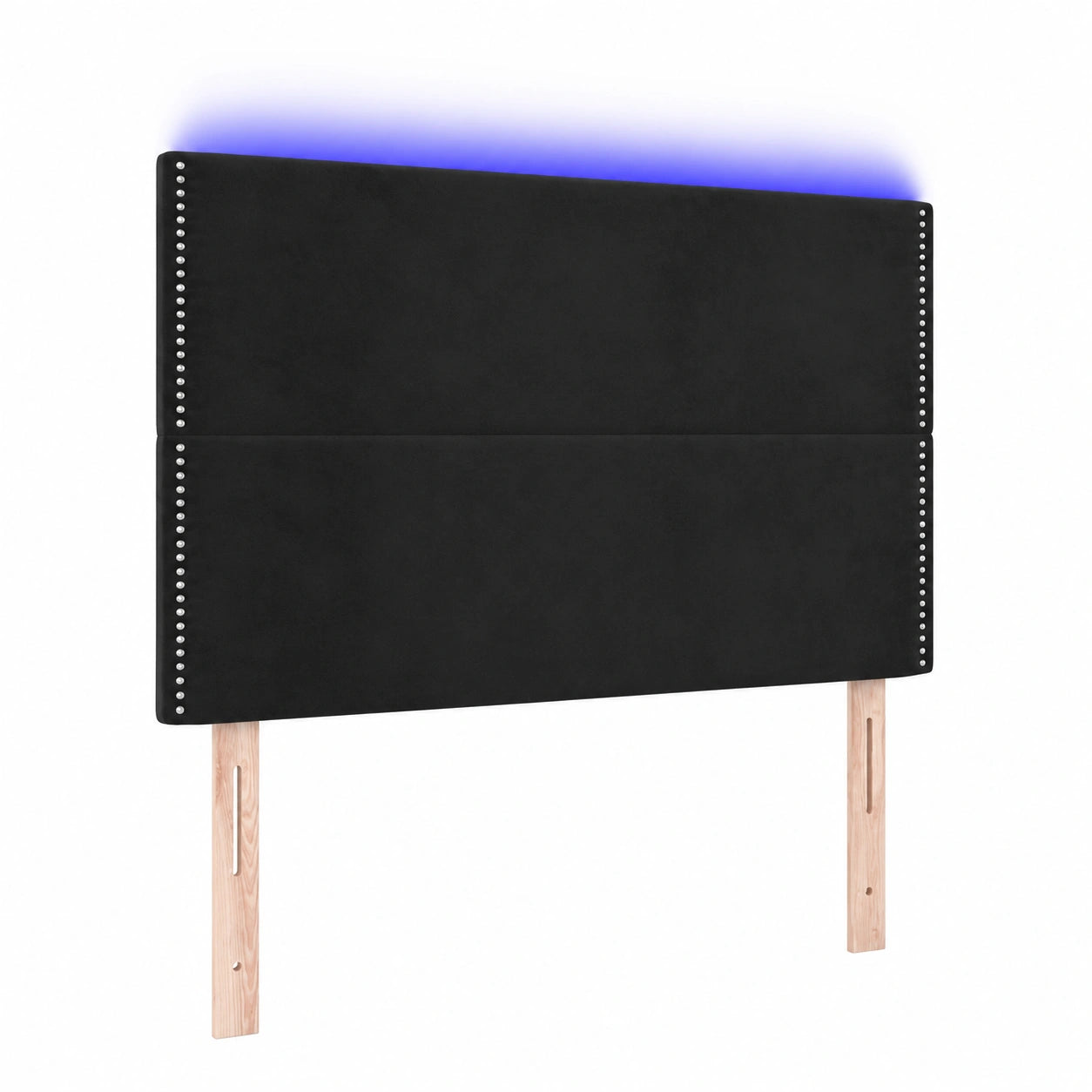 Letto Queen Size in Velluto con Testiera LED Regolabile, Design Moderno e Imbottitura Morbida