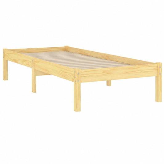 Letto Singolo in Legno Massello 90x190 cm di vidaXL