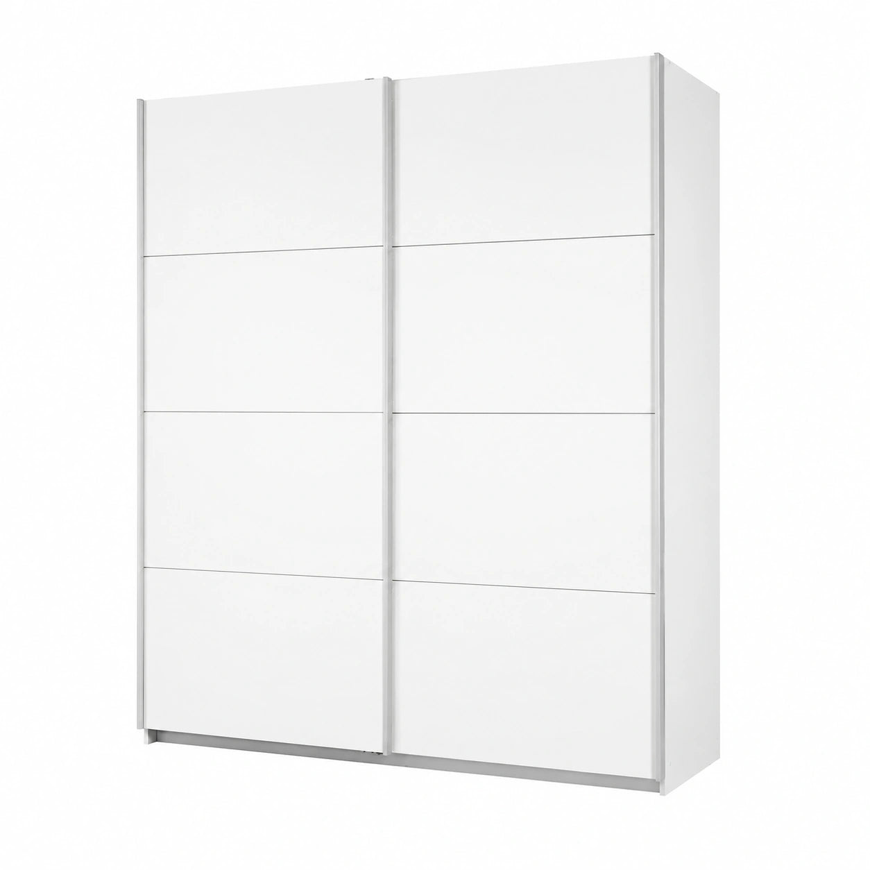Armadio Scorrevole Caracas in Legno, Bianco, 210x62x226 cm