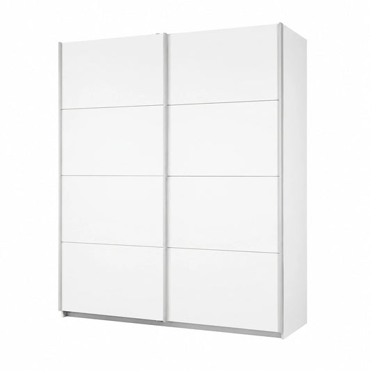 Armadio Scorrevole Caracas in Legno, Bianco, 210x62x226 cm