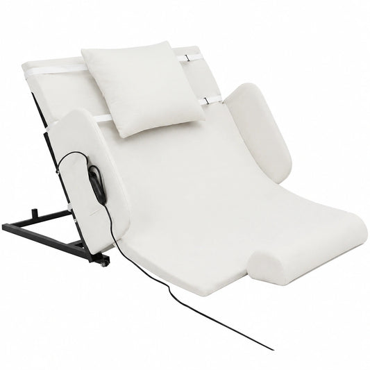 Letto Regolabile Elettrico Bianco per Ogni Ambiente, Dimensioni 120x97x73 cm